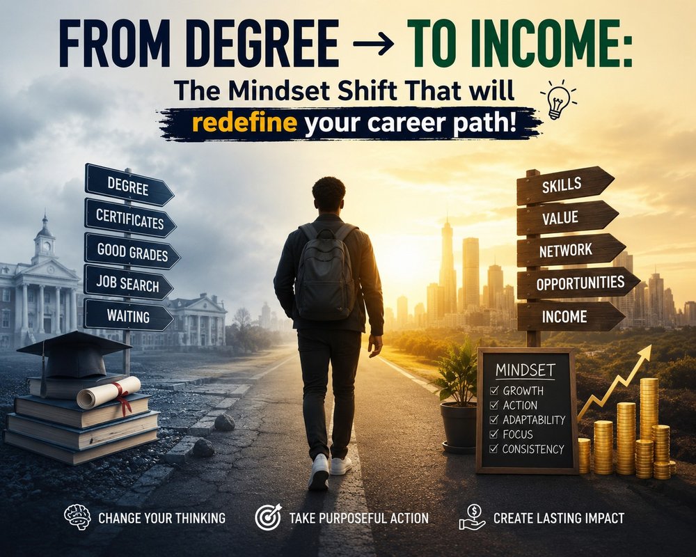 From Degree to Income: The Mindset Shift That will redefine your career path!